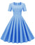 Vestido Retrô Anos 50 Azul