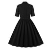 Vestido Retrô Preto Dos Anos 60