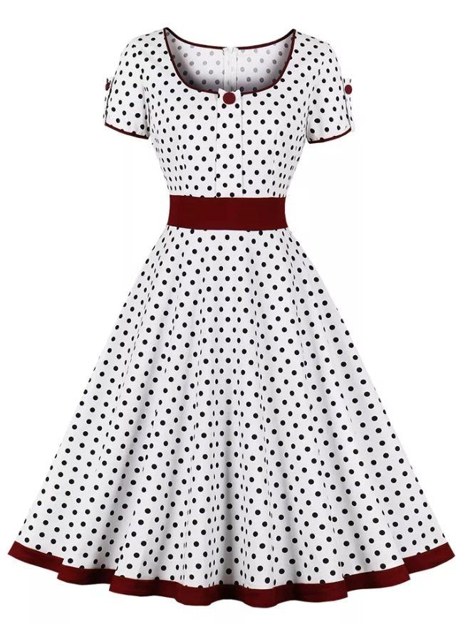 Vestido Vintage Retrô Dos Anos 50