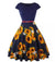 Vestido Rockabilly Anos 50 Azul