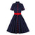 Vestido Rockabilly Azul Marinho