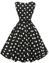 Vestido Retrô Rockabilly Pin-Up De Bolinhas Dos Anos 1950