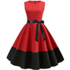 Vestido Rockabilly Vermelho E Preto