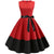 Vestido Rockabilly Vermelho E Preto