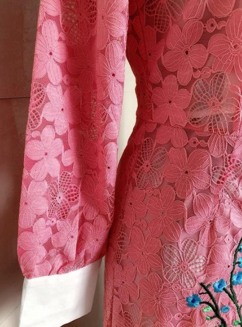 Vestido Rosa Anos 40