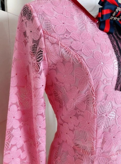 Vestido Rosa Anos 40