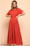 Vestido Vintage De Bolinhas Vermelhas