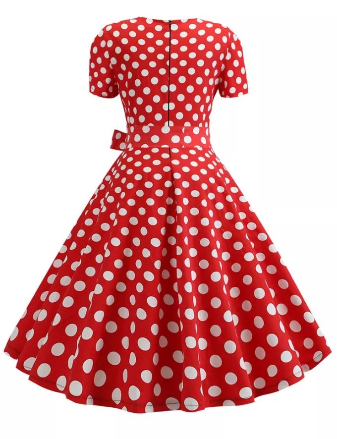 Vestido Vermelho Anos 50