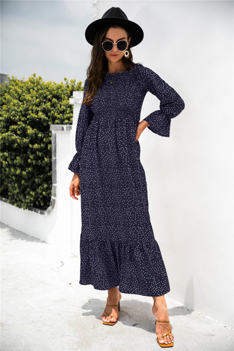 Vestido Azul Dos Anos Setenta