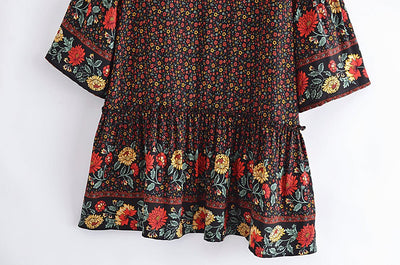 Vestido Colorido Dos Anos Setenta