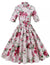 Vestido Vintage Rosas Estilo Anos 50