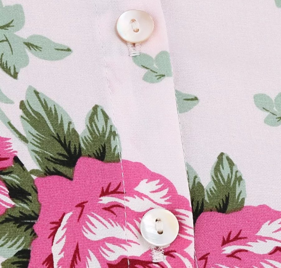 Vestido Vintage Rosas Estilo Anos 50