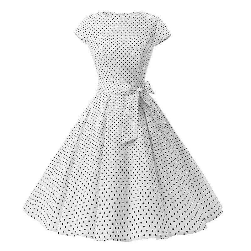 Vestido Branco Estilo Anos 50