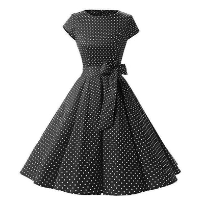 Vestido Preto Estilo Anos 50