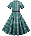 Vestido Verde Anos 50