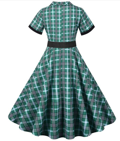 Vestido Verde Anos 50