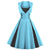 Vestido Feminino Estilo Anos 60 Azul Celeste