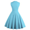 Vestido Feminino Estilo Anos 60 Azul Celeste