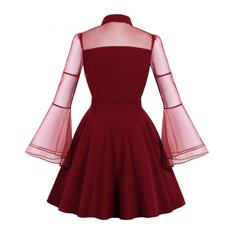 Vestido Vermelho Estilo Anos 50 Plus Size