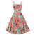 Vestido Rosa Plus Size Estilo Vintage