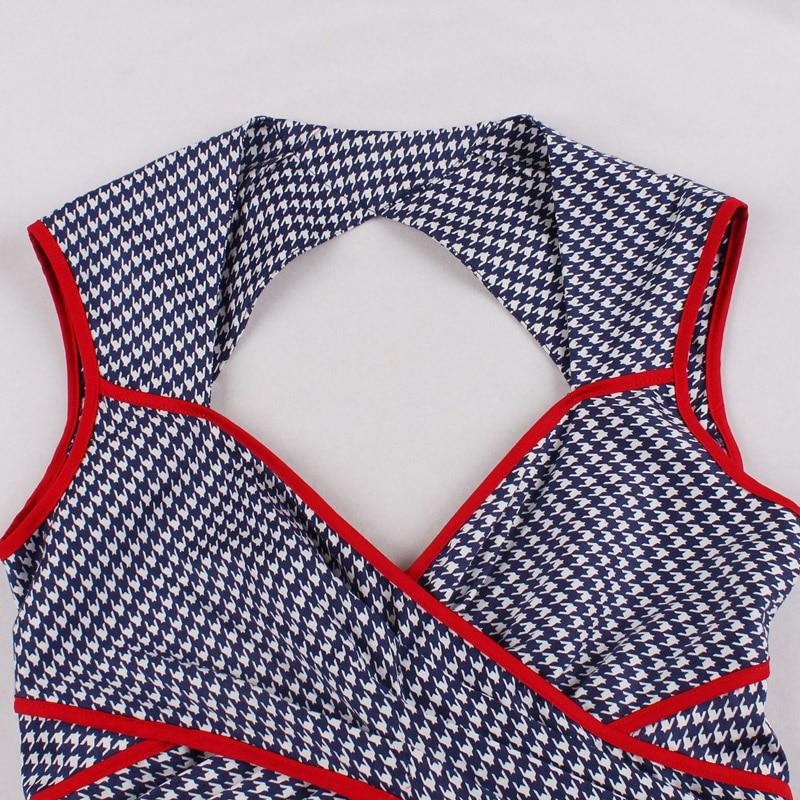 Vestido Vintage Avental Azul