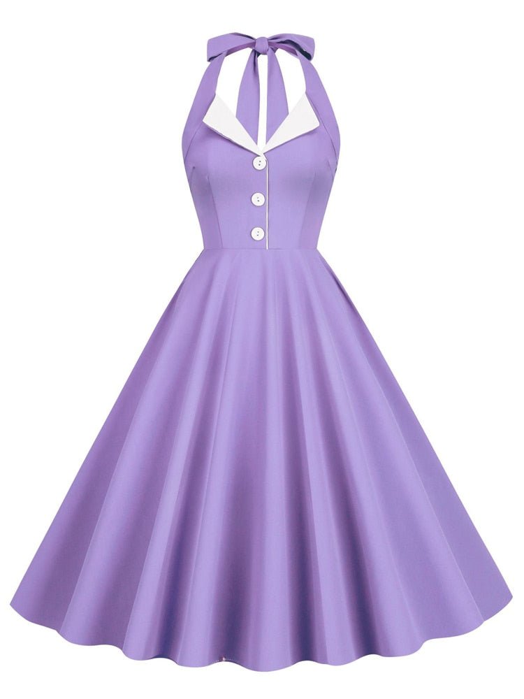 Vestido Roxo Vintage Anos 60 Pin-Up