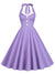 Vestido Roxo Vintage Anos 60 Pin-Up