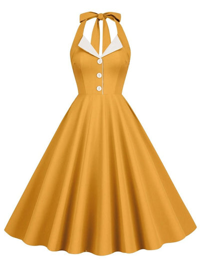 Vestido Amarelo Anos 60