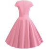 Vestido Rosa Trapézio Anos 60