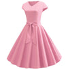 Vestido Rosa Trapézio Anos 60