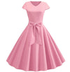 Vestido Rosa Trapézio Anos 60