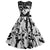 Vestido Preto E Branco Dos Anos 60