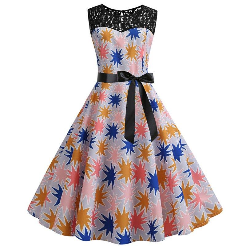 Vestido Trapézio Estrela Vintage