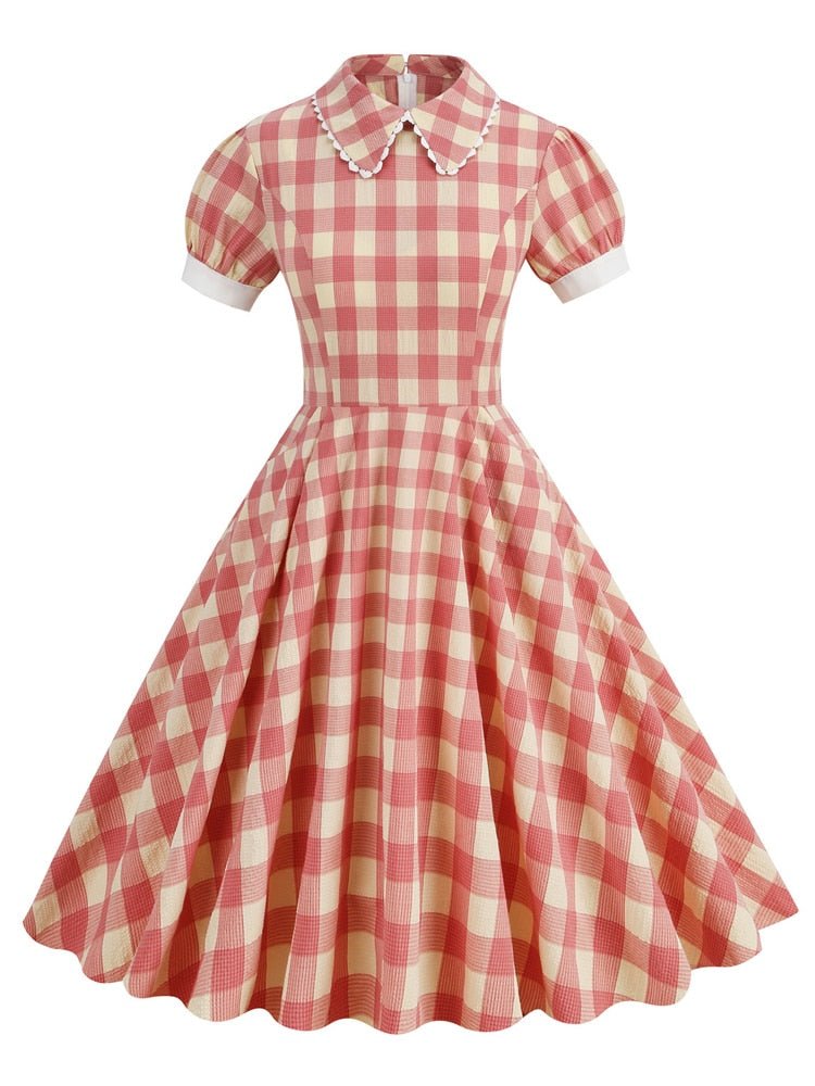Vestido De Guingão Dos Anos 60