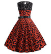 Vestido Trapézio Tigre Vintage