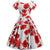 Vestido Túnica Vintage Branco E Vermelho
