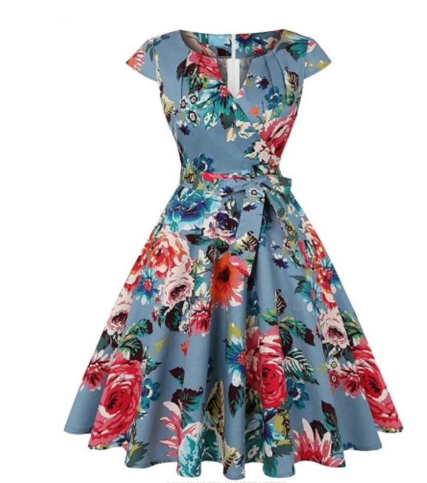 Vestido Túnica Floral Vintage