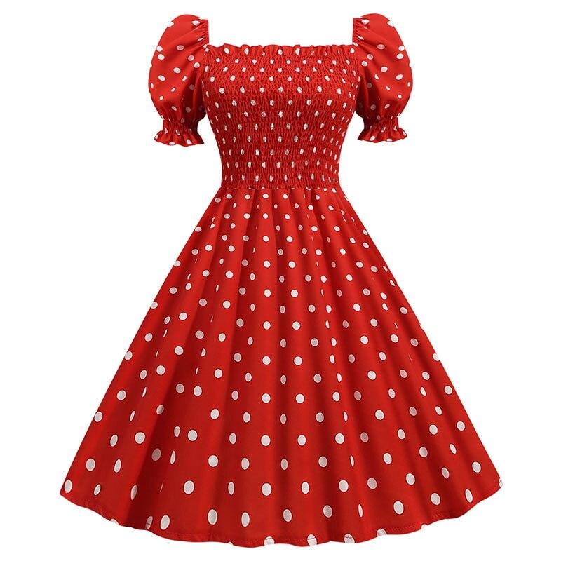 Vestido Estilo Anos 50 Vermelho