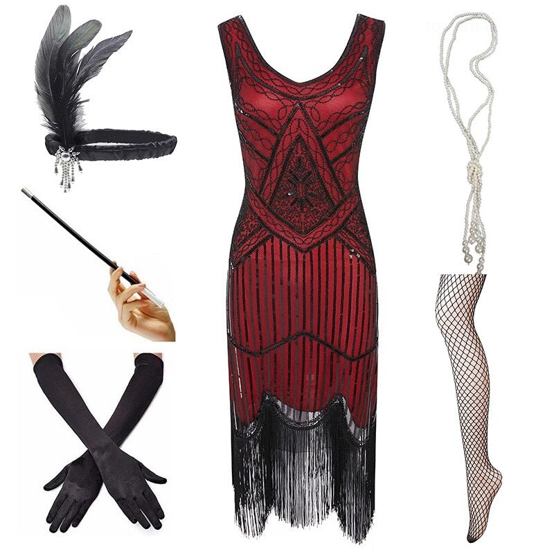 Vestido Glamour Vintage 1920