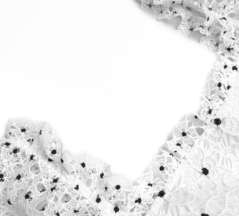 Vestido Vintage De Bolinhas Brancas Dos Anos 40