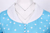 Vestido Vintage De Bolinhas Sky Dos Anos 50