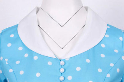 Vestido Vintage De Bolinhas Sky Dos Anos 50