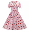 Vestido Vintage Cereja Anos 60