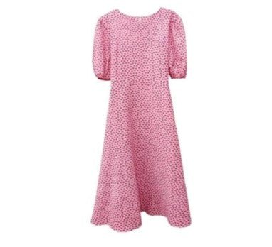 Vestido Rosa Vintage Dos Anos 1940