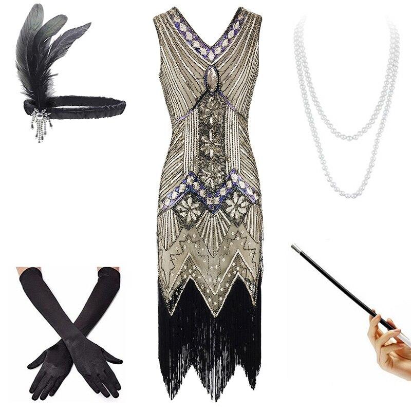 Vestido Vintage Bege Dos Anos 1920