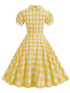 Vestido Vintage Amarelo Dos Anos 1940