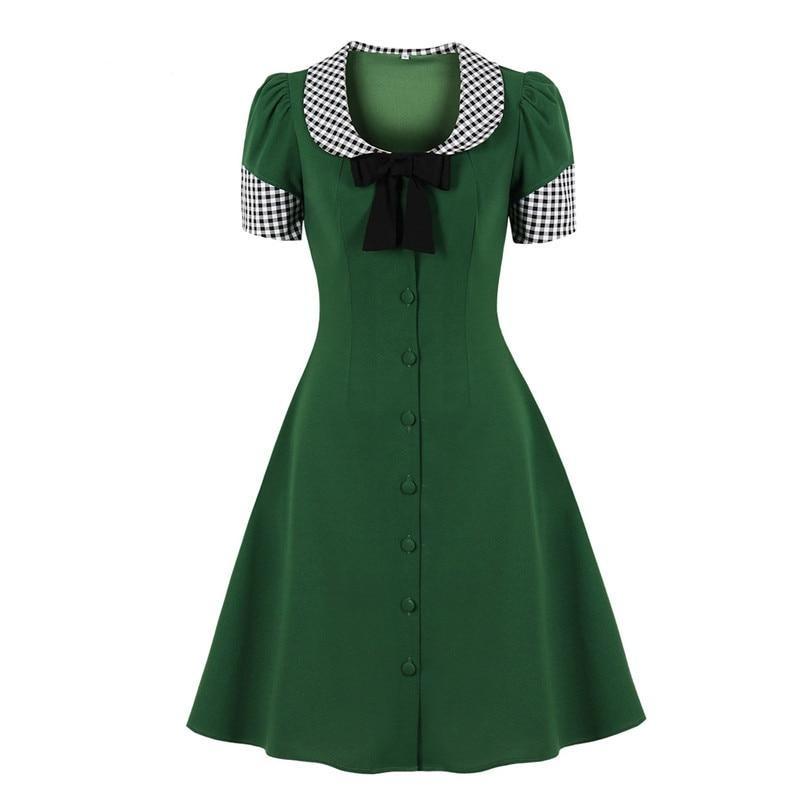 Vestido Vintage Chique Dos Anos 50