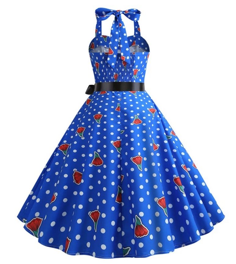 Vestido Ombro A Ombro Vintage Dos Anos 1950