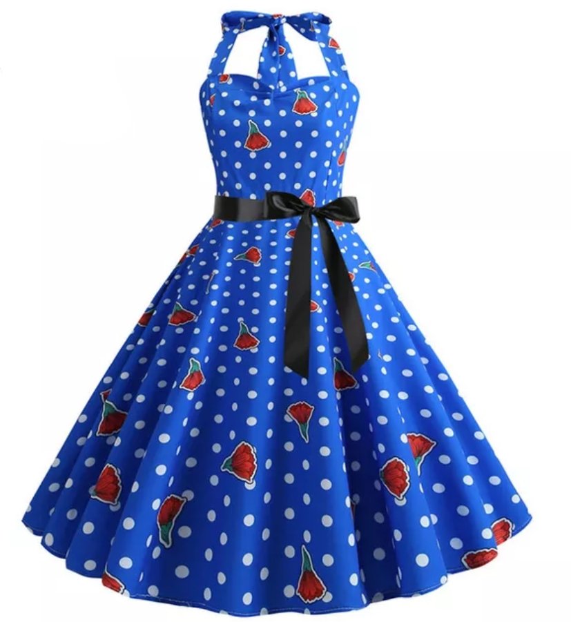 Vestido Ombro A Ombro Vintage Dos Anos 1950