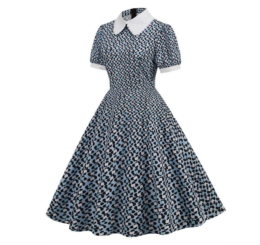 Vestido Espírito Guinguette Vintage Dos Anos 1950